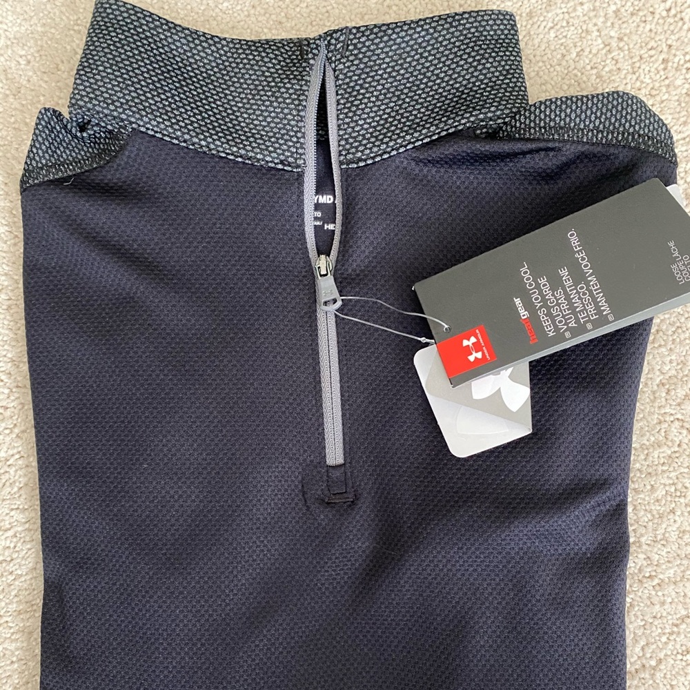 NWT Under Armour 3/4 Zip Top YM